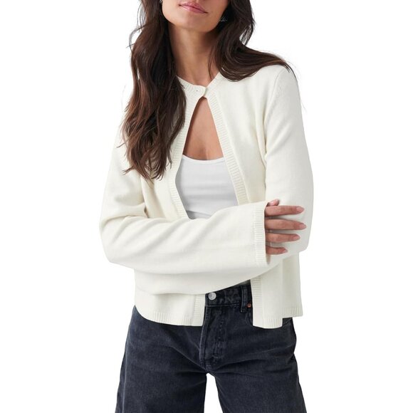 Women's Lightweight Knit Cardigan Open Front Long Sleeve Casual Sweater - Picture 1 of 5